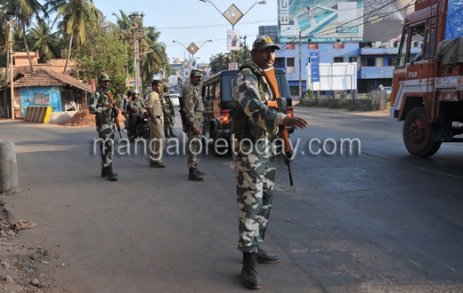 Security tightened in Mangalore